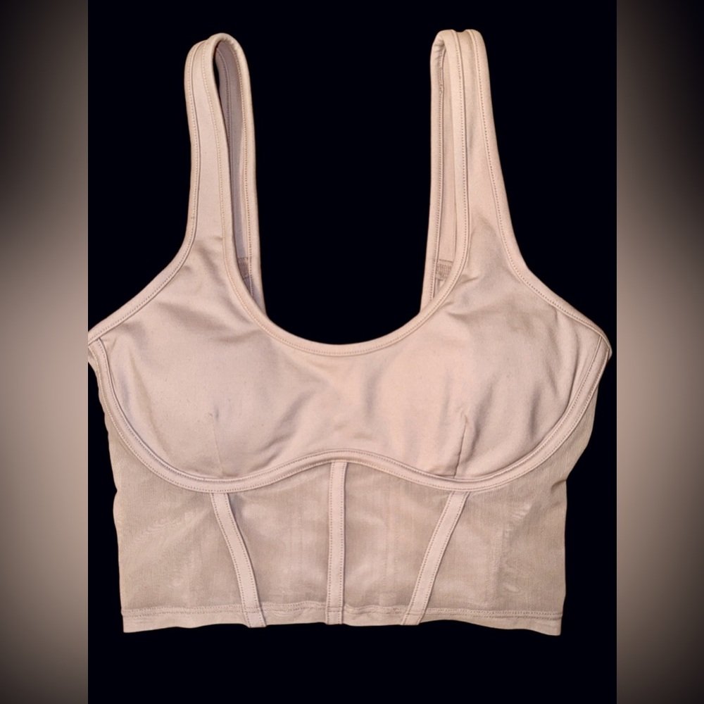 NWOT ALO Airbrush Mesh Corset Tank- Size S - Picture 2 of 4